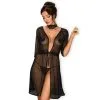 Obsessive Peignoir Lucita -Fetish bdsm boutique peignoir lucita noir obsessive