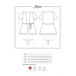 Obsessive Peignoir Miamor -Fetish bdsm boutique peignoir miamor noir 5