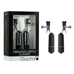 Ouch! Pinces à Tétons Vibrantes Vibrating Nipple Clamps
