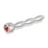 Penisplug Plug Urétral Avec Strass Rouge -Fetish bdsm boutique plug a penis avec strass decorative 01