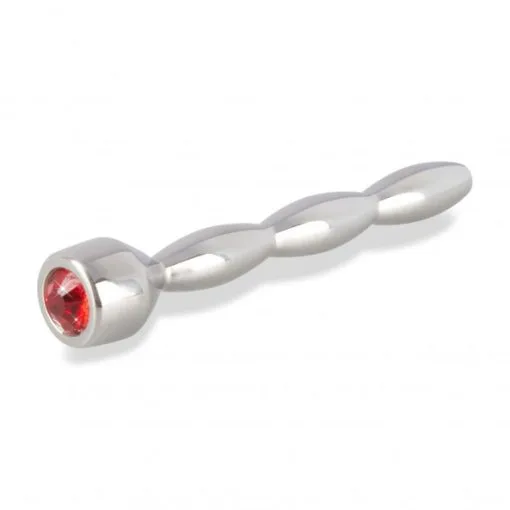 Penisplug Plug Urétral Avec Strass Rouge -Fetish bdsm boutique plug a penis avec strass decorative 01