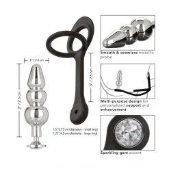 CalExotics Plug Anal Cockring Star Fucker Beaded -Fetish bdsm boutique plug anal cockring star fucker beaded 06