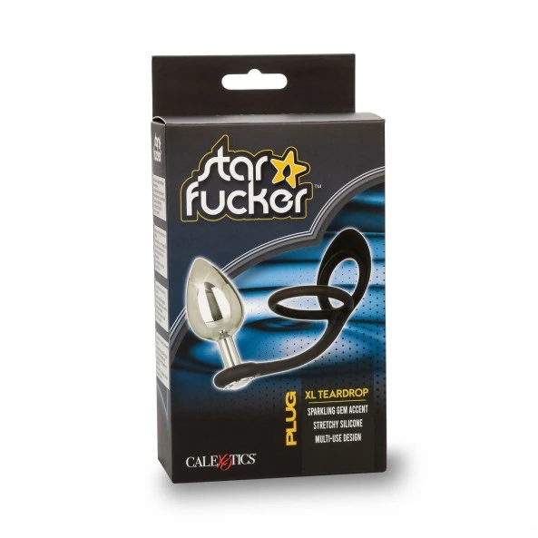 CalExotics Plug Anal Cockring Star Fucker XL Teardrop 10 CalExotics Plug Anal Cockring Star Fucker XL Teardrop – Image 8