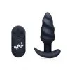 Bang! Plug Anal Vibrant 21X Swirl Télécommandé -Fetish bdsm boutique plug anal vibrant 21x swirl telecommande 01