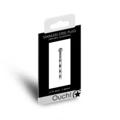 Ouch! Plug Urétral Métallique Creux 4 Olives -Fetish bdsm boutique plug uretral metallique creux 4 olives 5 mm 03