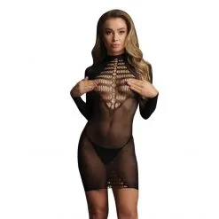 LE DÉSIR Robe Long Sleeve Fishnet