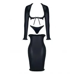 Demoniq Ensemble Seins Nus Et Manches Longues KERSTIN -Fetish bdsm boutique robe seins nus manches longues demoniq kerstin 3