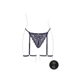 LE DÉSIR String Dentelle Avec Jarretière Marie -Fetish bdsm boutique string dentelle avec jarretiere marie le desir 05