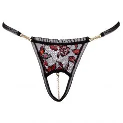 Cottelli Collection String Ouvert Dentelle Florale Bicolore Et Perles 11 Cottelli Collection String Ouvert Dentelle Florale Bicolore Et Perles -Fetish bdsm boutique string ouvert dentelle florale bicolore cottelli lingerie 04