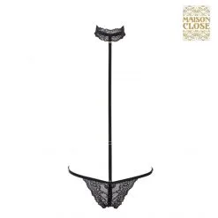 Maison Close String Ouvrable Avec Harnais -Fetish bdsm boutique string ouvrable harnais maison close 3