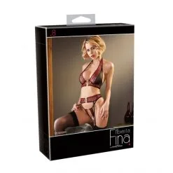 Abierta Fina Ensemble 3 Pièces Suspender Set -Fetish bdsm boutique suspender set abierta fina 05