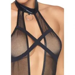 LEG AVENUE Teddy X-Strap -Fetish bdsm boutique teddy x strap leg avenue noir 03