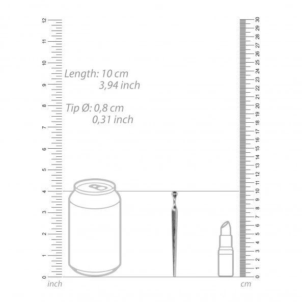 Ouch! Tige à Urètre Conique Métallique 100 Mm 4 Ouch! Tige à Urètre Conique Métallique 100 Mm – Image 2