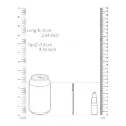 Ouch! Tige à Urètre Perleé Fine Métallique 90 Mm -Fetish bdsm boutique tige a uretre perlee fine metallique 90 mm 02