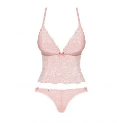 Obsessive Delicanta Top Et Culotte -Fetish bdsm boutique top culotte rose 03