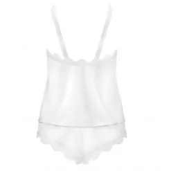 Obsessive Top Et Shorty Prima Neve -Fetish bdsm boutique top shorty blanc obsessive 4