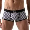 TOF Paris Boxer Stripes Push-Up Bottomless -Fetish bdsm boutique trunks stripes pushup bottomless noir 01