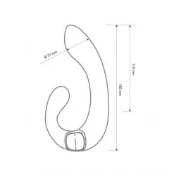 Shunga Vibromasseur Clitoris Et Point-G Miyo -Fetish bdsm boutique vibromasseur clitoris et point g miyo noir 05