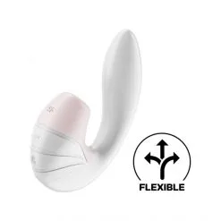 Satisfyer Stimulateur Clitoris Et Point-G Supernova -Fetish bdsm boutique vibromasseur supernova blanc 08